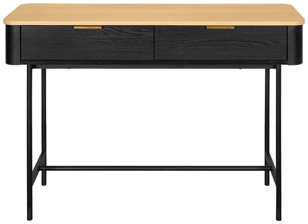 KONZOLOVÝ STOLÍK, čierna, farba duba, kov, kompozitné drevo, 110/35/78 cm Xora - Online Only obývacie izby, Online Only