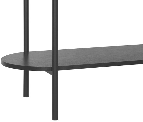 KONZOLOVÝ STOLÍK, prírodná farba, čierna, kov, kompozitné drevo, 100/39/76 cm Xora - Online Only obývacie izby, Online Only