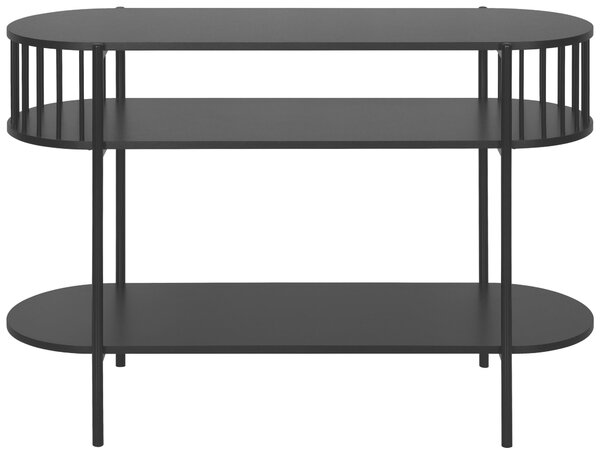 KONZOLOVÝ STOLÍK, čierna, kov, kompozitné drevo, 110/39/76 cm Xora - Online Only obývacie izby, Online Only