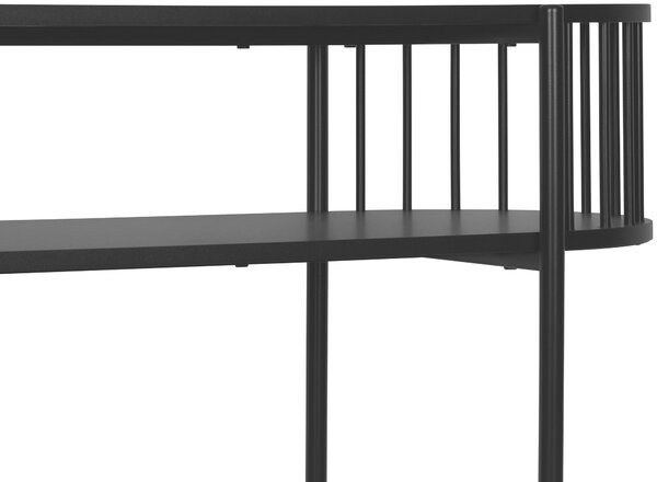 KONZOLOVÝ STOLÍK, čierna, kov, kompozitné drevo, 110/39/76 cm Xora - Online Only obývacie izby, Online Only