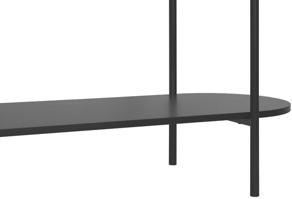 KONZOLOVÝ STOLÍK, čierna, kov, kompozitné drevo, 110/39/76 cm Xora - Online Only obývacie izby, Online Only