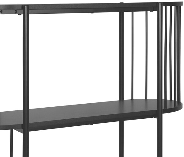 REGÁL, čierna, železo, 80/95/34 cm Xora - Online Only drobný nábytok, Online Only