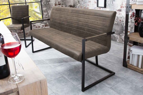 Dizajnová lavica Maximiliano 160 cm vintage taupe