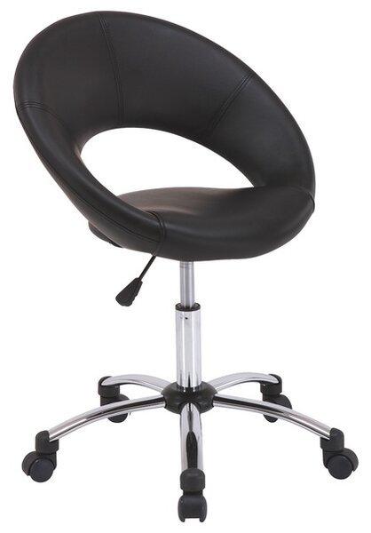 Otočná stolička VAIO čierna/čierny šev