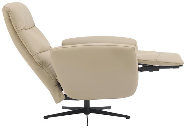 RELAXAČNÉ KRESLO, textil, koža, taupe Livetastic - Online Only obývacie izby, Online Only