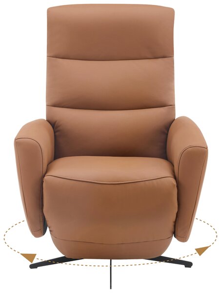 RELAXAČNÉ KRESLO, textil, koža, hnedá Livetastic - Online Only obývacie izby, Online Only