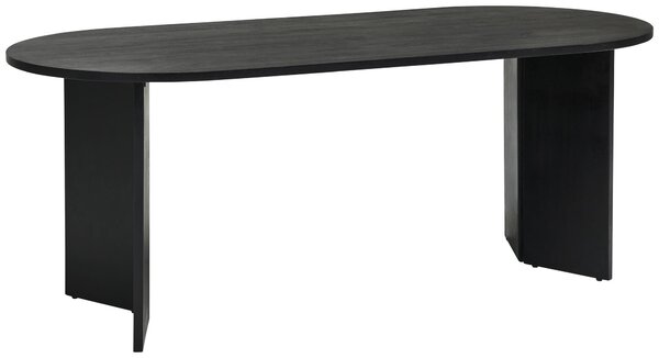 JEDÁLENSKÝ STÔL, akácia, čierna, 200/90/76 cm MID.YOU - Online Only jedálne, Online Only