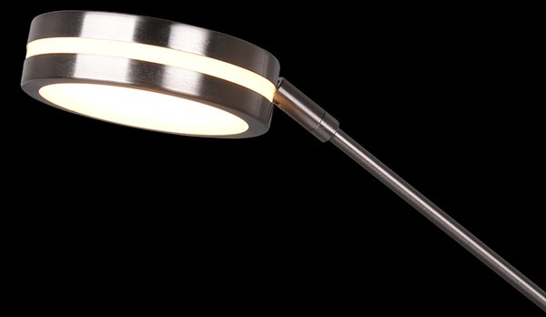 Trio 426510207 LED stojace svietidlo Franklin 1x35W+6,5W | 4100lm+650lm | 2700+3200+4000K - pamäťová funkcia, oddelené vypínače, nastaviteľná teplota osvetlenia, stmievateľné, matný nikel