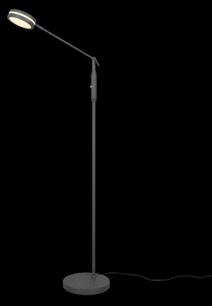 Trio 426510142 LED stojace svietidlo Franklin 1x6,5W | 650lm | 2700+3200+4000K - pamäťová funkcia, nastaviteľná teplota osvetlenia, stmievateľné, antracit