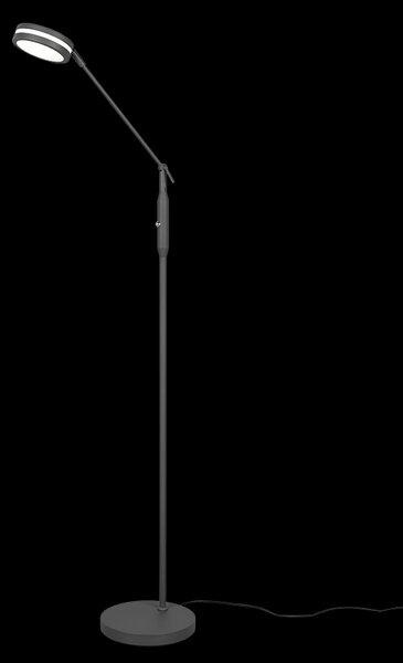 Trio 426510142 LED stojace svietidlo Franklin 1x6,5W | 650lm | 2700+3200+4000K - pamäťová funkcia, nastaviteľná teplota osvetlenia, stmievateľné, antracit