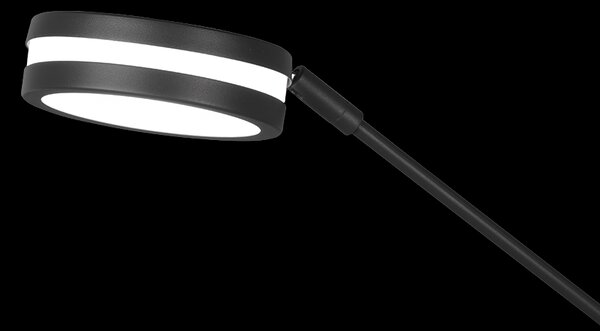 Trio 426510242 LED stojace svietidlo Franklin 1x35W+6,5W | 4100lm+650lm | 2700+3200+4000K - pamäťová funkcia, oddelené vypínače, nastaviteľná teplota osvetlenia, stmievateľné, antracit