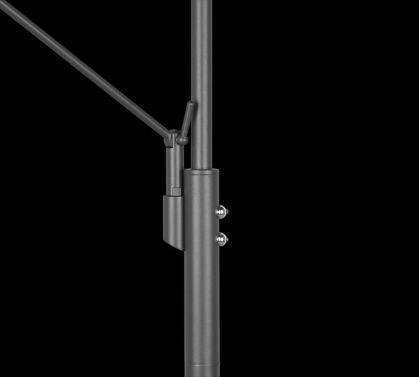 Trio 426510242 LED stojace svietidlo Franklin 1x35W+6,5W | 4100lm+650lm | 2700+3200+4000K - pamäťová funkcia, oddelené vypínače, nastaviteľná teplota osvetlenia, stmievateľné, antracit