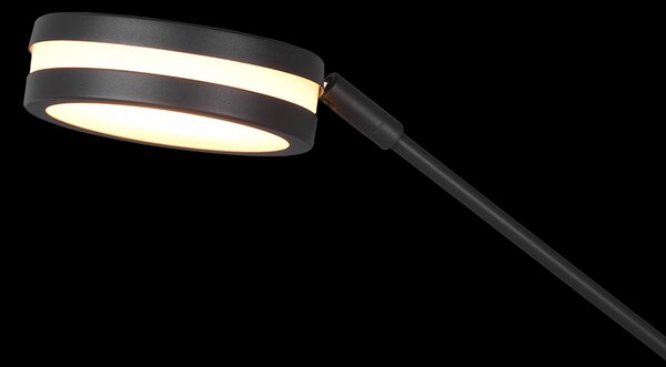 Trio 426510242 LED stojace svietidlo Franklin 1x35W+6,5W | 4100lm+650lm | 2700+3200+4000K - pamäťová funkcia, oddelené vypínače, nastaviteľná teplota osvetlenia, stmievateľné, antracit