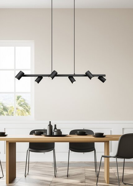 Trio 302400632 závesné bodové stropné svietidlo Marley 6x35W | GU10 - čierna