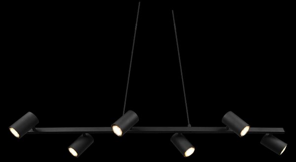 Trio 302400632 závesné bodové stropné svietidlo Marley 6x35W | GU10 - čierna