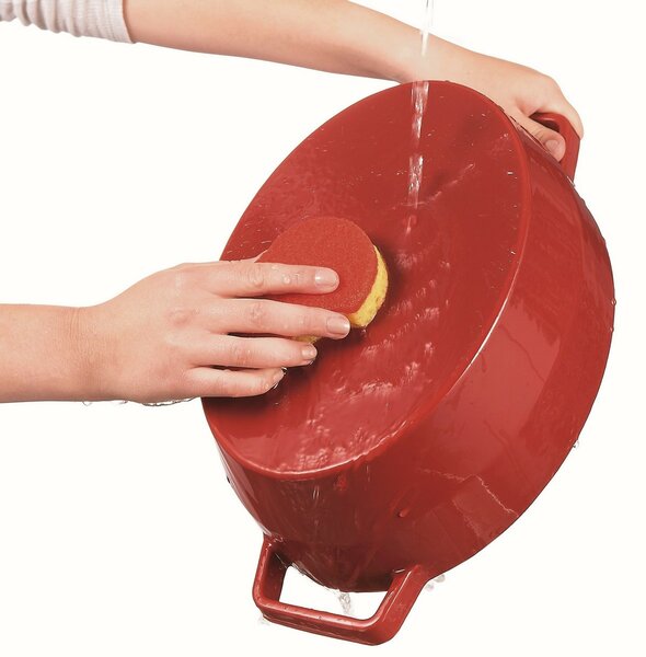Pyrex Liatinový kastról s pokrievkou 4 l, 29 x 21 cm, červená, 4 l