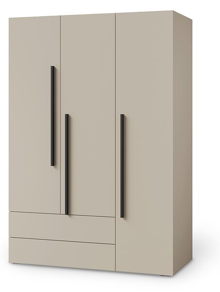 Šatníková skriňa Lorin 135x195x60 - béžová
