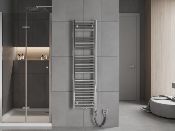 Mexen Hades, elektrické vykurovacie teleso 1500 x 400 mm, 600 W, chrómová, W104-1500-400-2600-01