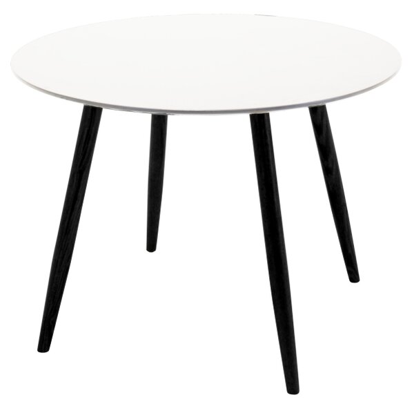 Plaza okrúhly jedálenský stôl o100 (biela/čierna)