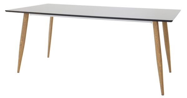 Polar jedálenský stôl 180x90 cm (čierna/natur)