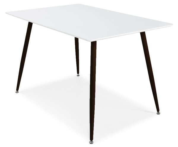 Polar jedálenský stôl 120x75 cm (biela/čierna)