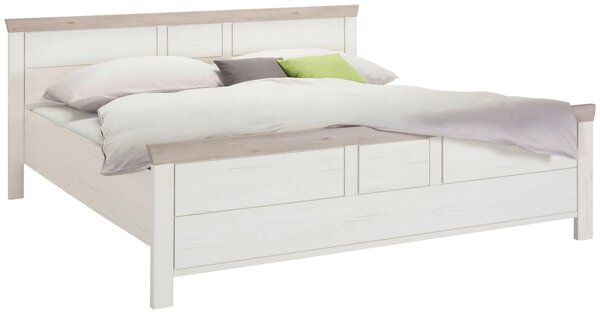 POSTEĽ, 180/200 cm, sivá, biela Hom`in - Postele
