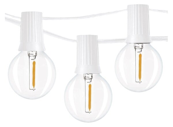 Brilagi - LED Vonkajší dekoračný reťaz GIRLANDA 25xE12 20m biela IP44 teplá biela
