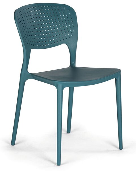 Plastová jedálenská stolička EASY, modrá