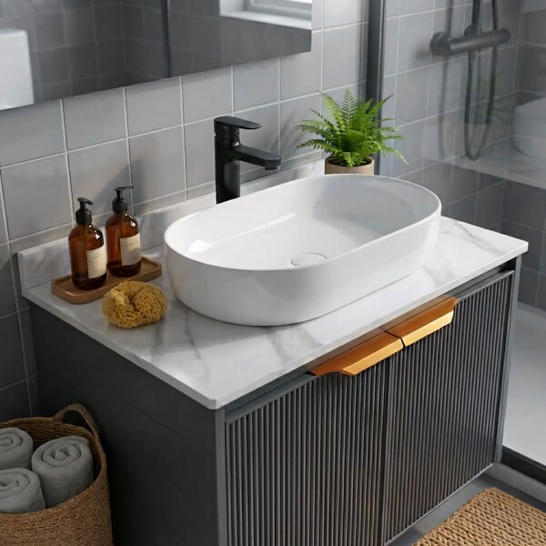 Kúpeľňový nábytkový set s doskou Marti 60cm Grey
