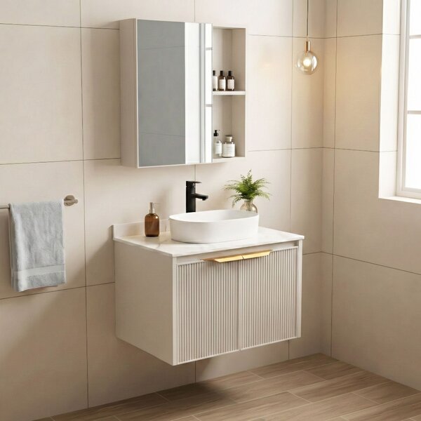Kúpeľňový nábytkový set s doskou Marti 60cm Beige