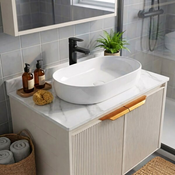 Kúpeľňový nábytkový set s doskou Marti 60cm Beige