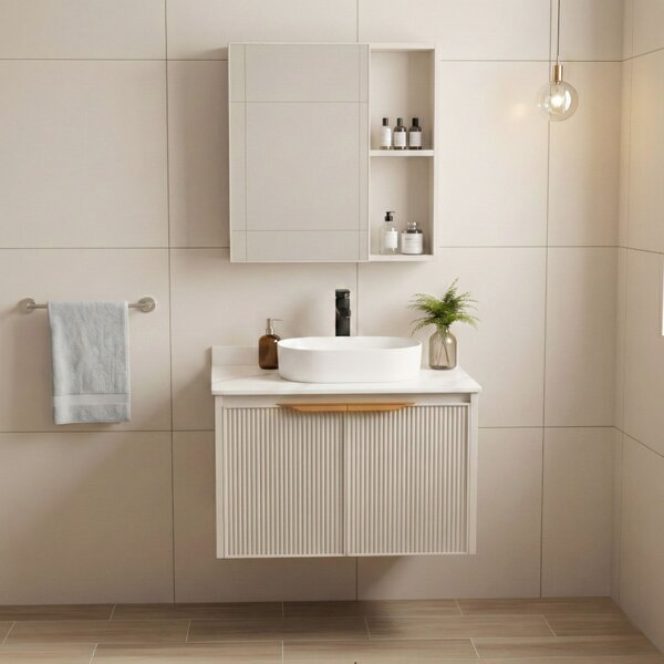 Kúpeľňový nábytkový set s doskou Marti 60cm Beige