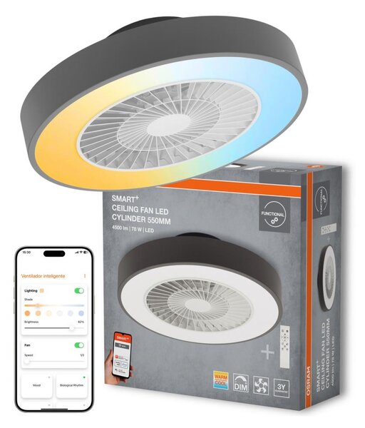 Osram - stmievateľné LED stropné svietidlo s ventilátorom SMART+ LED/78W/230V Wi-Fi +DO