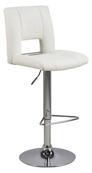 Sylvia barová stolička biela/chróm