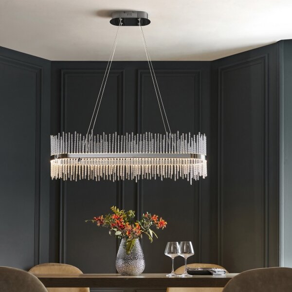 Endon 107109 - LED luster na lanku LED/47W/230V 3000K lesklý chróm