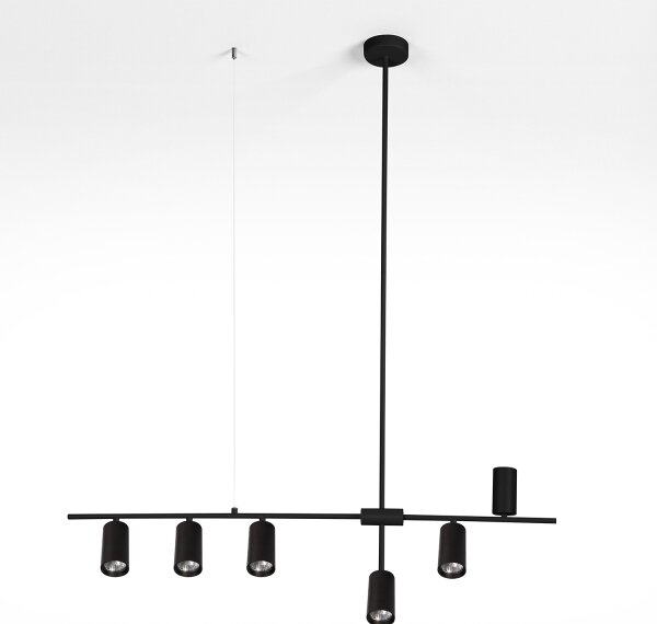 Brilagi - Luster na lanku CRANE 6xGU10/30W/230V čierna