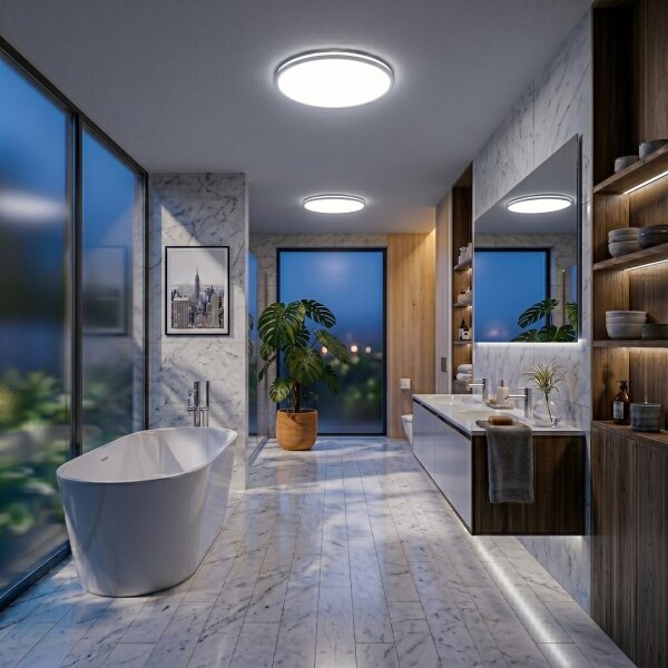 LED stropné svietidlo HUGO LED/21/32/42W/230V 3000/4000/6500K pr. 45 cm IP54 biela