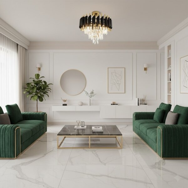 Prisadený luster CRISTAL 5xE14/10W/230V priemer 38 cm čierna/zlatá