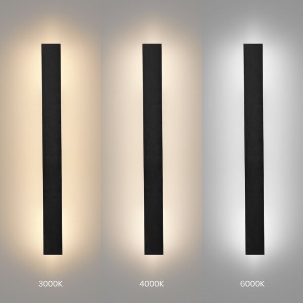 LED Vonkajšie nástenné svietidlo WOW LED/11W/230V 3000/4000/6000K 60 cm IP54 čierne