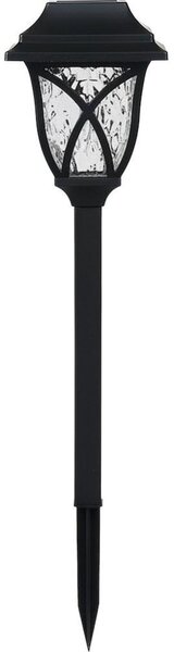 LED solárna lampa LAWN LED/1,2V 100 mAh 3000K 44 cm IP44 čierna