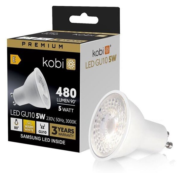 Žiarovka LED 5W GU10 3000K 230V PREMIUM