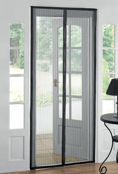 Sieť proti hmyzu Strend Pro, 218x096 cm, proti komárom, 9x magnet, čierna