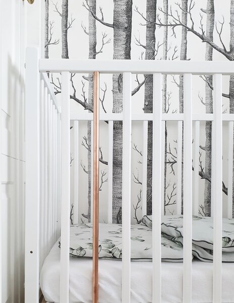 Detská medená postieľka Stardust white 120x60