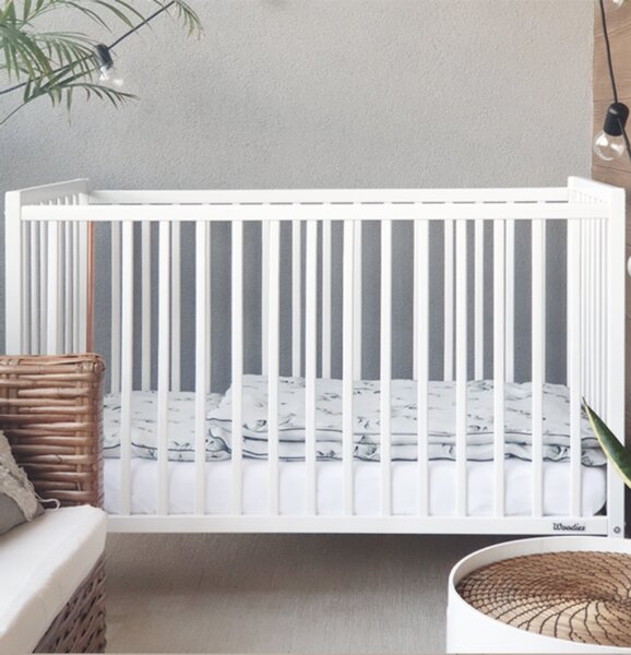 Detská medená postieľka Stardust white 120x60