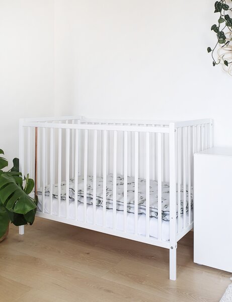 Detská medená postieľka Stardust white 120x60
