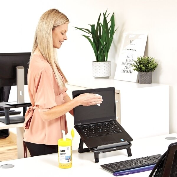 Utierky Fellowes na obrazovky monitorov - 100 ks/bal, žltá