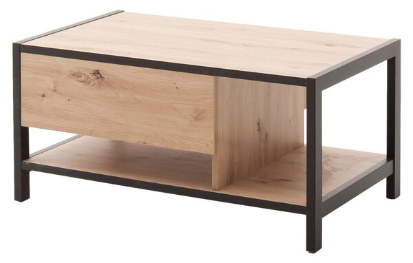 KONFERENČNÝ STOLÍK, antracitová, farba duba, kompozitné drevo, 92/55/44 cm Carryhome - Stolíky do obývačky