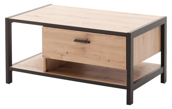 KONFERENČNÝ STOLÍK, antracitová, farba duba, kompozitné drevo, 92/55/44 cm Carryhome - Stolíky do obývačky