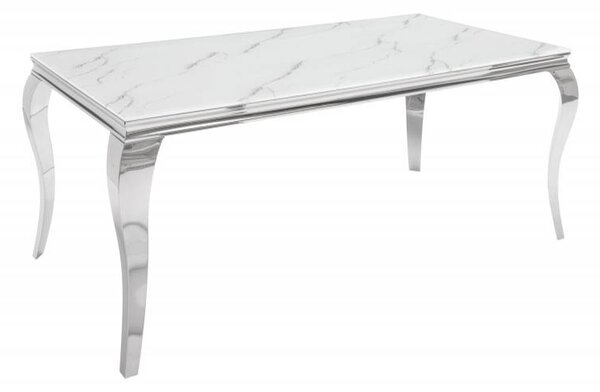 Modern Barock jedálenský stôl biely 200 cm