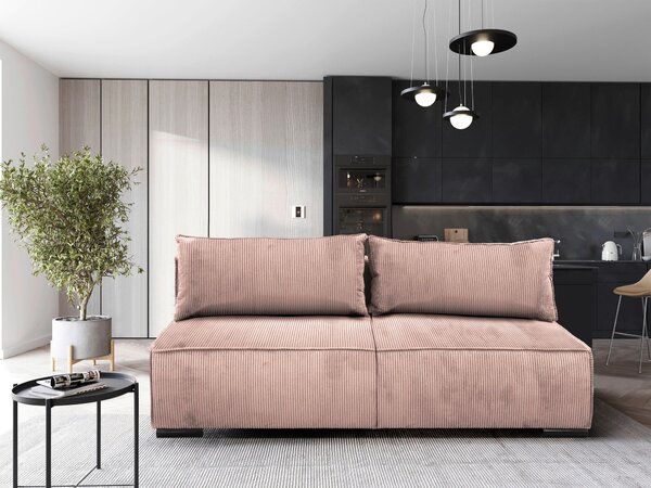 ROZKLADACIA POHOVKA, textil, ružová MID.YOU - Sedačky, Online Only